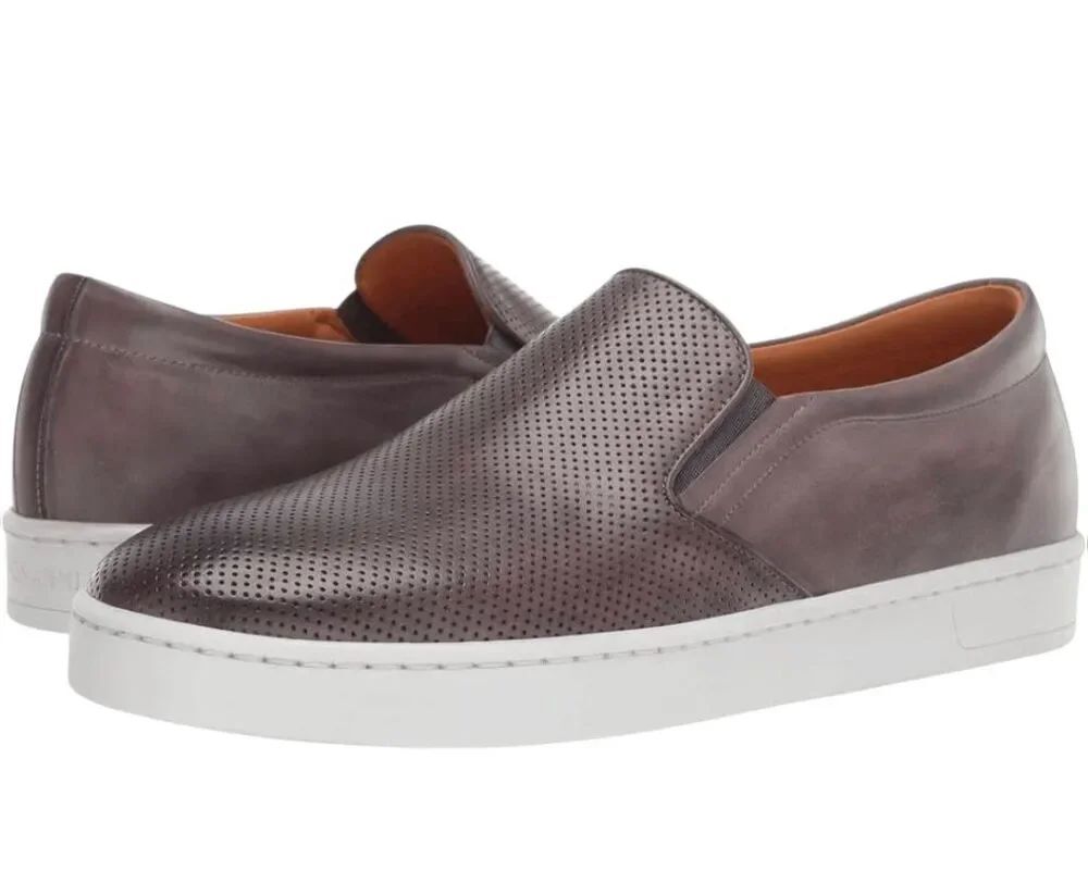 MAGNANNI Turo Lo 'Grey' Slip On Sneakers Size 12